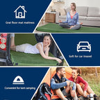 CYMULA CertiPUR-US Memory Foam Camping Mattress Pad, Portable Foam Sleeping Pad for Camping, Roll up Sleeping Mat for Adults Guest Floor Bed for Sleepover, Car, Tent SUV Cot Mattress