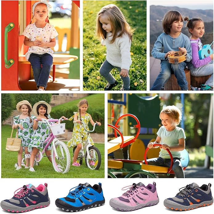 Mishansha Kids Hiking Boots Toddler Girls Boys Hiking Shoes Water-Resistant Anti-Collision Non-Slip Athletic Outdoor Trekking Boots