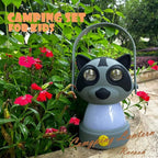 Outdoor Equipment LED Camping Lantern & Headlamp Set for Kids, FANT.LUX Battery Powered Night Light for Emergency, Hurricane, Lightweight Tent Lamp - Owl (Raccoon Set)