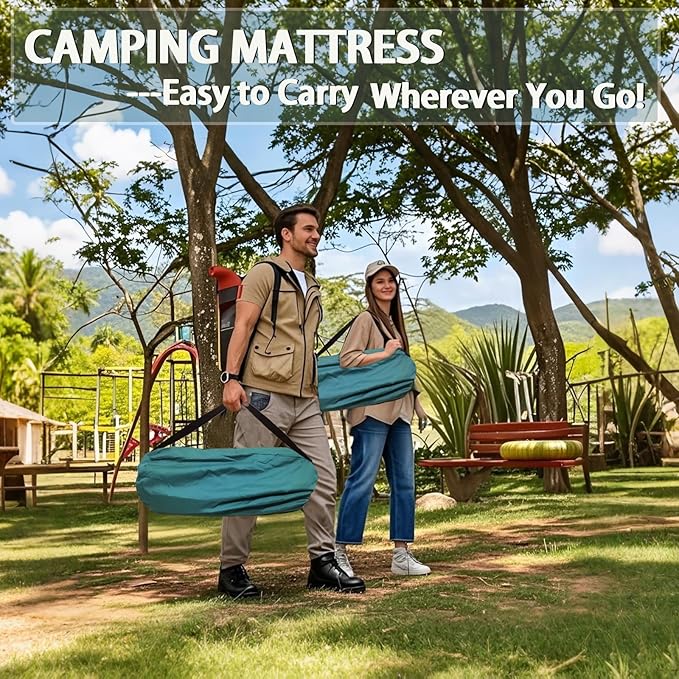 Sleeping Pad With Electric Pump: Self Inflating Sleeping Pad with 3.14" Ultra-thick Memory Foam & Built-in Pillow All Season Camping Mattress for Tent Travel Car - Self Inflating Air Mattress Grey