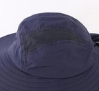 Home Prefer UPF 50+ Mens Wide Brim Fishing Hat with Neck Flap Sun Hat for Men Women Sun Protection Cap