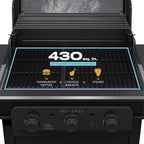 Charbroil® Pro Series™ with Amplifire™ Technology 3-Burner Propane Gas Grill and Griddle Cabinet, Black - 463365124