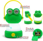 Outdoor Equipment LED Camping Lantern & Headlamp Set for Kids, FANT.LUX Battery Powered Night Light for Emergency, Hurricane, Lightweight Tent Lamp for Children (Frog Set)