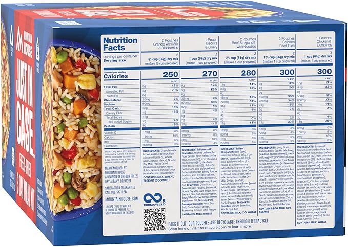 Mountain House 3-Day Emergency Food Supply | Freeze Dried Survival & Emergency Food | 18 Servings