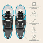 Retrospec Drifter Snowshoe for Men & Women - Aluminum Frames & a Double-Rachet Binding System - Lightweight All Terrain Snow Shoes