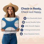 Shacke Packing Cubes for Travel 5 Set - Premium Luggage Organizer Bags - Versatile Travel Organizer for Women and Men - Optimized Packing Bags - Travel Essentials (Navy Blue)