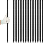 24 inches Straight Rebar Stakes 18-Pack Ground Stake Heavy Duty Metal Steel Spikes for Gardening, Concrete Forming and Camping Tent