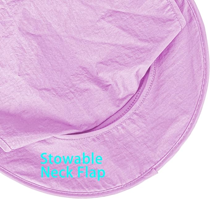 Sun Hats for Men Women Fishing Hat UPF 50+ Breathable Wide Brim Bucket Hats Summer UV Protection Safari Hat with Neck Flap