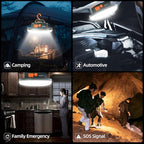 Camping Pop up Tent Light for Hanging, LED Rechargeable Portable Overhead Lantern for Vendor Booths, Waterproof Outdoor Camp Lamp with Battery Power for Glamping Indoor Outages(Dimming-Green)