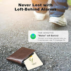 Wallet Tracker Card (iOS Only), Rechargeable Bluetooth Smart Tracking for Apple Find My Compatible Anti Tracker for Men Women Slim Item Locator for Purse Passport Key Luggage Tag (1Pcs/MAR FLR)