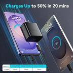 45W Super Fast Charger USB Type C Charger Cord 6.6FT with Android Phone Charger Fast Charging Block for Samsung Galaxy S26/S26 Ultra/S26+/S25/S25 Ultra/S25+/S24/S23/S22/S20/S21/Note 20/Note 10, Black