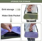 Portable Stool with Shoulder Strap-Pocket Chair for Mountaineering,Picnic,Hiking and Fishing,Handbag Style Bi-Color Foldable Stool