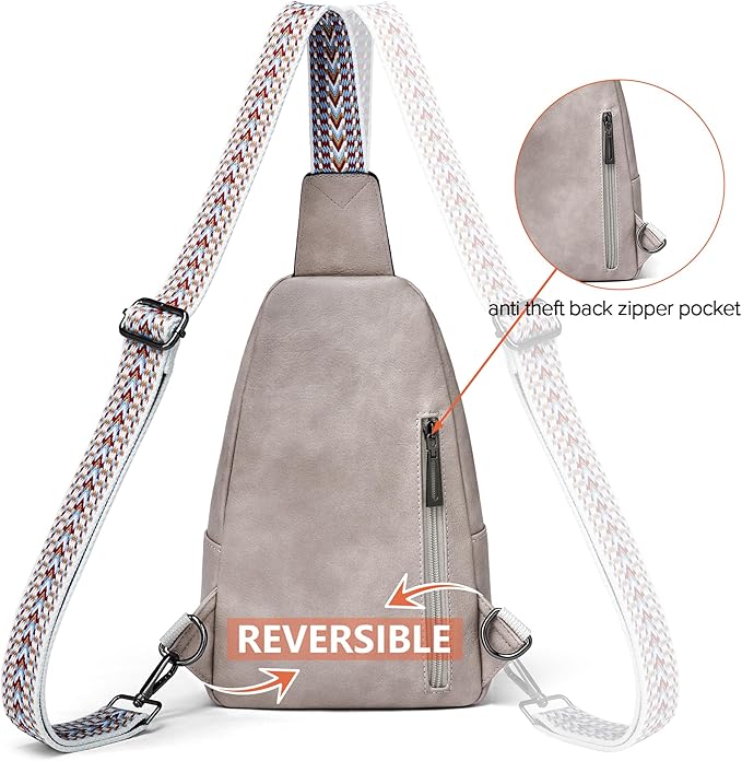 Sling Bag Crossbody Bags for Women Small Cross Body Bag Fanny Packs Chest Sling Purse for Daily Travel Leisure Sport