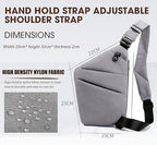 Crossbody Travel Bags for Women, New Theft Proof Safe Slim Sling Travel Purses, Personal Flex Shoulder Bag for Men Women