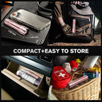 RECHOO LED Flashlight 2 Pack Pink, Tactical Flashlights High Lumens with 3 Modes, Pocket Small Flash Light, Waterproof Zoomable Flashlights for Home Emergency, Camping Essentials (Battery Included)