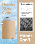 PartyPrints 1000 Pack Peach Blank Can Cooler Sleeves, Customizable Bulk Can Coolers, Extra-Thick Collapsible Drink Insulator Sleeve, Beer Can Coolers for Party Beverages