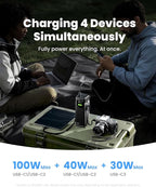 sharge MagLoop USB C Cable 3.3FT& HyperTower Power Bank Bundle