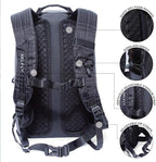 Submersipack Waterproof Backpack - Submersible, Inflatable, Floating TPU Coated Durable Nylon Dry Bag with Airtight Zipper for Kayak, Fishing, Boating, Hiking, Paddle Board (Deep Blue, 25L)