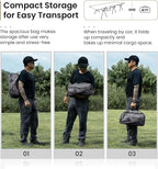 ONETIGRIS SUPRANUBIS Camping Cot, Height Adjustable with Cot Leg Extenders, Strong Support 330lbs, Lightweight Comfortable Folding Bed for Camping, Hiking, Travel, Truck, Beach, Office Nap