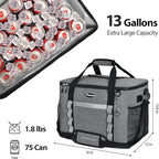 Maelstrom Collapsible Soft Cooler Bag, 24/30/60/75 Cans Beach Cooler, Ice Chest, Leakproof & Portable for Beach, Camping, Road Trips & Grocery Shopping