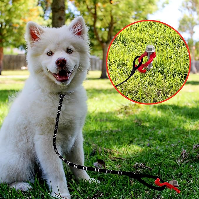 12 Pcs 12" Aluminum Ground Anchors, Tent Stakes Heavy Duty for Swing Set Anchors Screw in Kit for Tents, Canopies, Sheds,Amusement Facilities,Swing Sets Outdoor