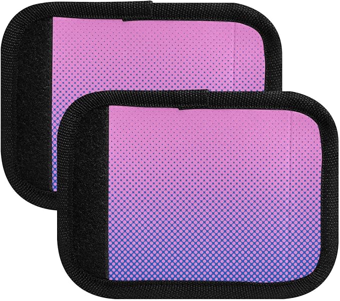 2Pcs Luggage Handle Wrap Suitcase Identifier Handle Covers Tags Soft Travel Bags Luggage Handle Gripper Accessories for Airplane Flying Dot Brightly Colored