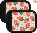 Pink Strawberry Cute Luggage Handle Wrap for Suitcase Luggage Tags Handle Covers Identifiers Soft Decorations Travel Accessories 2 Pack