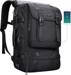 PIJUSHI Travel Backpack for Women Men Carry on Luggage Backpack Flight Approved Convertible Duffle Bag Fit 16 Inch Laptop(PE037 Black)