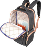 Dockers Harbor Durable Polyester Classic Laptop Travel Backpack, Black