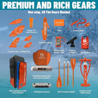 Journey 11'6" / 11'×34" / 11'×35" Extra Wide Paddle Board, One-Stop Premium SUP Board Accessories, Tailored Fins, Stable Inflatable Stand Up Paddle Boards for Youth/Adults of All Skill Levels