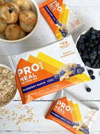 PROBAR - MEAL Bar, Blueberry Muffin, Non-GMO, Gluten-Free, Healthy, Plant-Based, Whole-Food Ingredients, Natural Energy (12 Count)