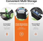 ALPHA CAMP Oversized Folding Camping Chair, Heavy Duty Portable Lawn Chairs with Cooler Bag, Side Pocket & Cup Holder, Folding Chairs for Outside Support 450 LBS