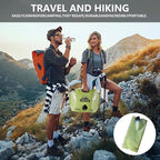 Collapsible 8L Water Storage Bag, BPA-Free Portable Folding Water Jug with Adjustable Faucet, Leakproof Emergency Water Bag for Camping, Hiking, Riding, Outdoor Sport (GREEN, 2)