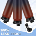 HASLE OUTFITTERS Insulated Water Bottle 22 oz Double Wall Stainless Steel Water Bottle Wide Mouth with Straw Lid & Spout Lid Keeps Cold or Hot(Ruby Purple Gradient,1)