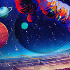 Axolotl Gamepad Sleeping Bag,3 Season Warm and Cool Weather Game Console Sleeping Bag for Boys Teens,Waterproof Lightweight Geometry Hexagonal Sleeping Bag for Traveling,Outdoors Camping,Blue,Black