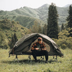 Night Cat Camping Cot Tent - Waterproof 1-Person Off-Ground Combo Cot Bed for Adults Portable Easy Set-up Tent