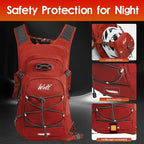 WOLT Hydration Backpack 18L Hiking Water Backpack with 2L Water Bladder for Men Women, Hydration Pack for Running Cycling Biking and Climbing