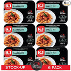 KJ Poultry Kosher Parve Ready Meals - Baked Ziti, MRE Meals Ready to Eat, Halal, (6 Pack) Prepared Entree Fully Cooked, Shelf Stable Microwave Dinner Travel, Military, Camping, Emergency Survival