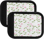 Qilmy Fresh Style Floral Fragments Luggage Handle Wrap 2Pack Luggage Identifiers Tag Comfort Handle Grips Cover for Stroller Suitcase Bag Airplane Travel Accessories1511