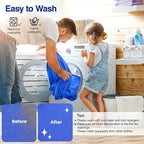 Rhino Valley Beach Tent Shade Canopy UPF50+ Protection, 8 Sandbags, 4 Stability Poles, Outdoor Sun Shelter Umbrella for Sand, Camping, Fishing Essentials