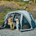 Tents for Camping 6/8/10 Person Camping Tent with Screen Porch, Weatherproof Large Cabin Tent with Rainfly and Carry Bag, Family Tent for Outdoor Camping and Backyard