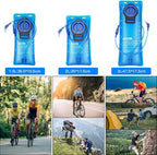 JOYHILL TPU Hydration Bladder,1.5L 2L 3L Water Bladder for Hiking Backpack BPA Free Leak Proof Hydration Pack