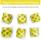 RISEN Cohesive Bandage 2” x 5 Yards, 6 Rolls, Self Adherent Wrap Medical Tape, Adhesive Flexible Breathable First Aid Gauze Ideal for Stretch Athletic