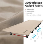 Naturehike GreenWild Camping Cot, Ultralight Folding Backpacking Cot, 60-Second Easy Set-Up, Supports 330lbs, Portable Camping Bed for Adults for Camping Hiking Travel Home