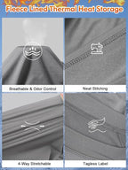 romision Thermal Underwear for Men Long Johns Fleece Lined Hunting Gear Bottom Top Set Base Layer for Cold Weather Gift