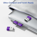 Elebase for Apple Watch SE 3 Adapter,USB to USB C Adaptor 4 Pack,Type C Female to USB A Male Charger Connector for iWatch 11 10,iPhone 16 15 Plus Pro Max,iPad 8 8th 9 9th 10th Air 4th 5 5th Mini 6 6th