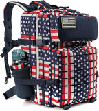 QT&QY 25L/45L Military Tactical Backpack For Men Molle Daypack 3 Day Bug Out Bag Hiking Rucksack With Bottle Holder