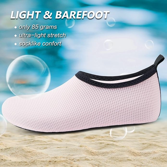 Deevike Water Shoes for Women Men Barefoot Quick-Dry Aqua Socks Slip-on for Beach Swim Surf Yoga Exercise