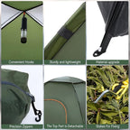 1/2/3/4 Person Tents Waterproof&Windproof Family Tents Camping-Tent,Lightweight Portable Pop Up Tent for Camping,Hiking,Mountaineering or Beach Easy to Set Up Adventures Carry Bag