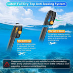 Snorkeling Gear for Adults, Full Face Snorkel Mask, Scuba Diving Mask with Detachable Camera Mount, 180 Degree Panoramic View Anti-Leak Anti-Fog